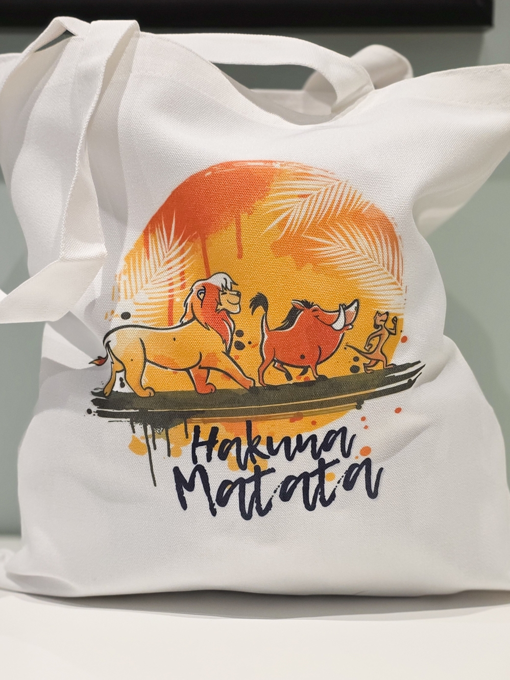 Hakuna Matata Lion Ling Design Tote Bag